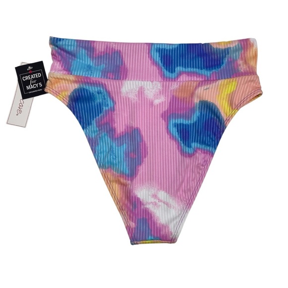 Salt + Cove Tie Dye Bikini Bottoms Blue Pink Orange Small New with Tags - Picture 4 of 4